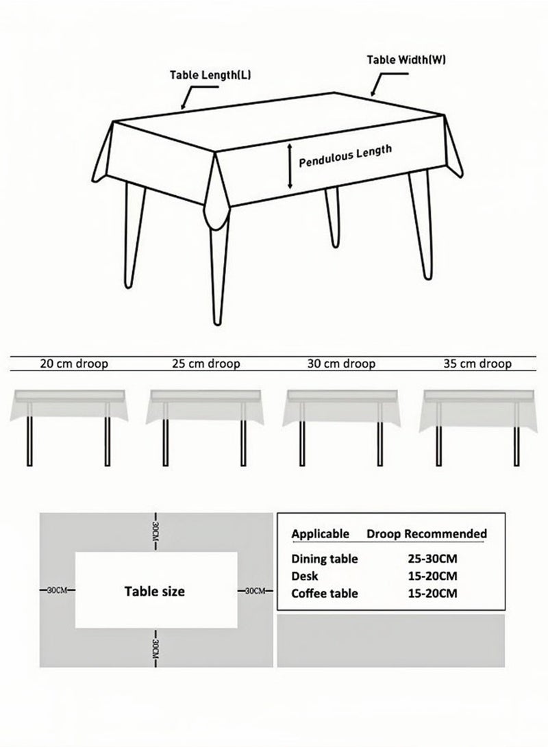 هيلو هاي مفرش طاولة شفاف، حامي طاولة شفاف، سمك 0.13 ملم، مستطيل الشكل، حصيرة مكتب شفافة، غطاء طاولة بلاستيكي، حامي طاولة شفاف من PVC، حصيرة مكتب غير قابلة للانزلاق، حامي طاولة لطاولة غرفة الطعام، المكتب - Image 4